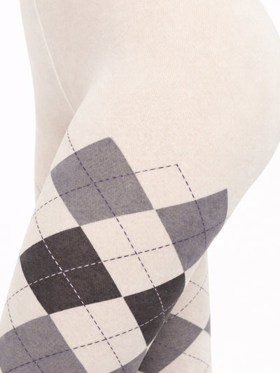 Classic Naomi Tights White and Grey-LAKRAS-APOC STORE