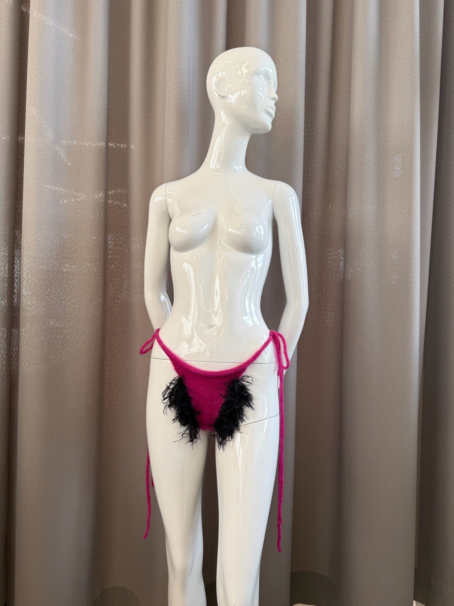 Hairy tanga pink-TATi-APOC STORE