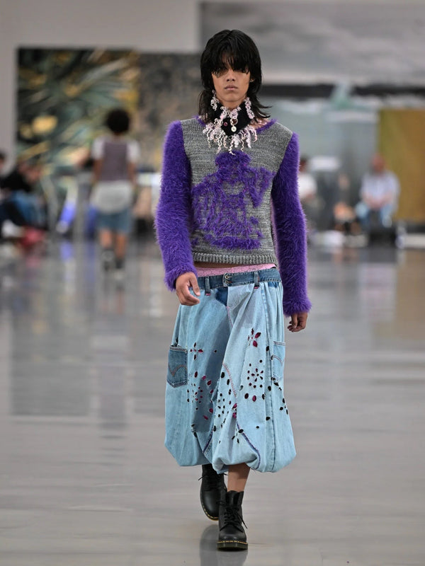 "Peeing trans princess" jumper grey/purple-TATi-APOC STORE