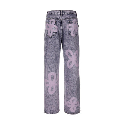surgery painted clover jeans 'pink denim'-Surgery-APOC STORE