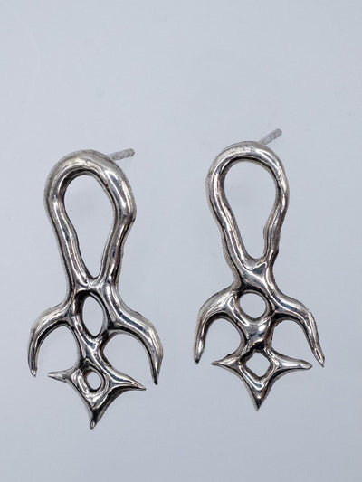Spike pendant earrings-lokidolor-APOC STORE