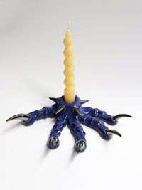 Blue Paw Candlestick with Spikes-Naomi Gilon-APOC STORE