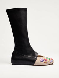 NYU BOOTS BEIGE BLACK-Invasive Modification-APOC STORE