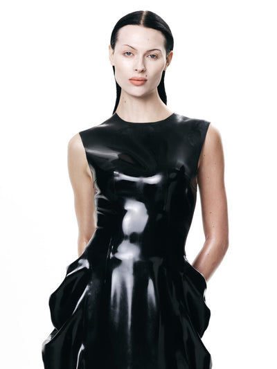 Deflated Latex Dress-harri-APOC STORE