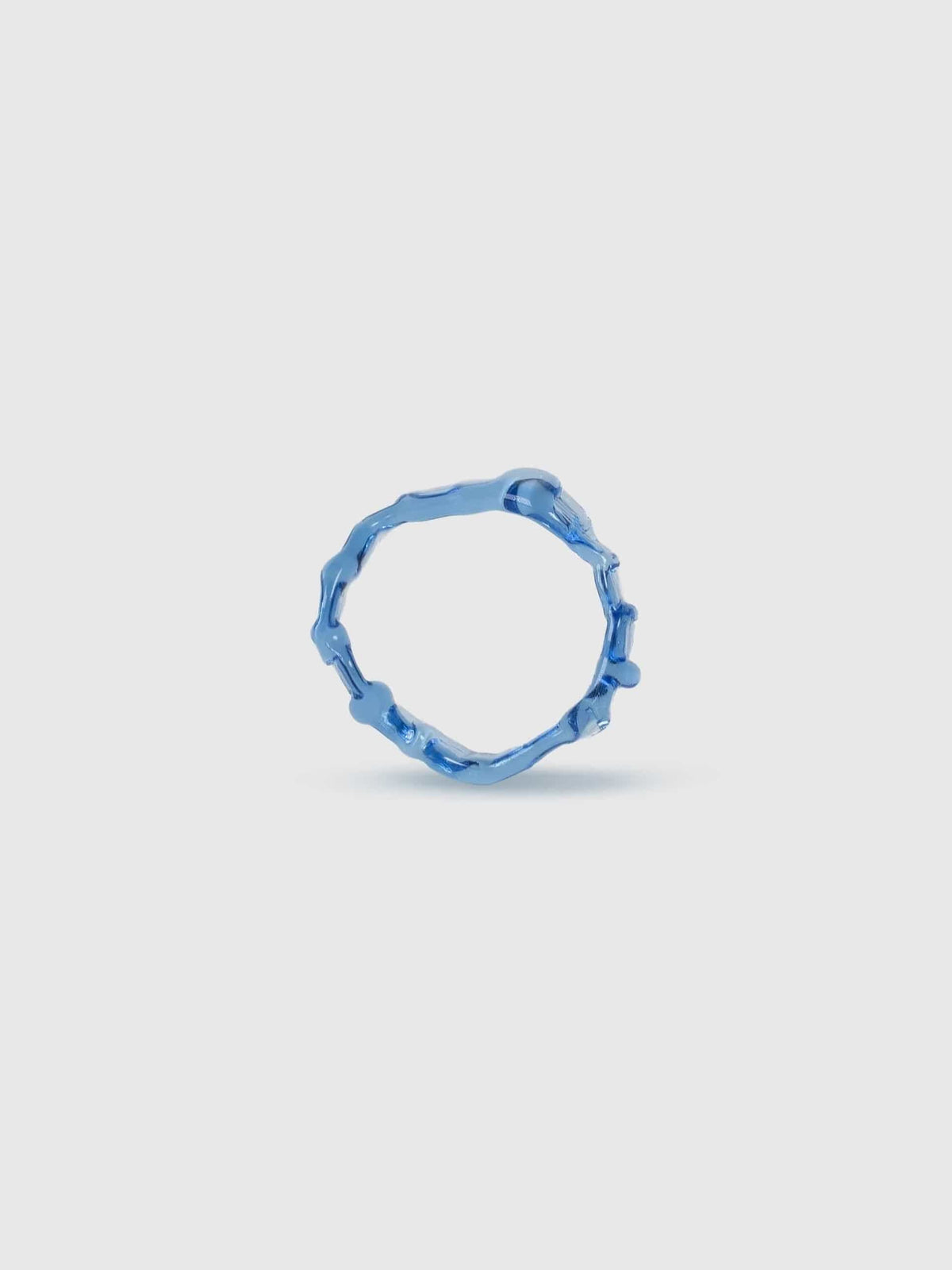 Textured Stacking Glass Rings 0124-Rain and Rivers-APOC STORE