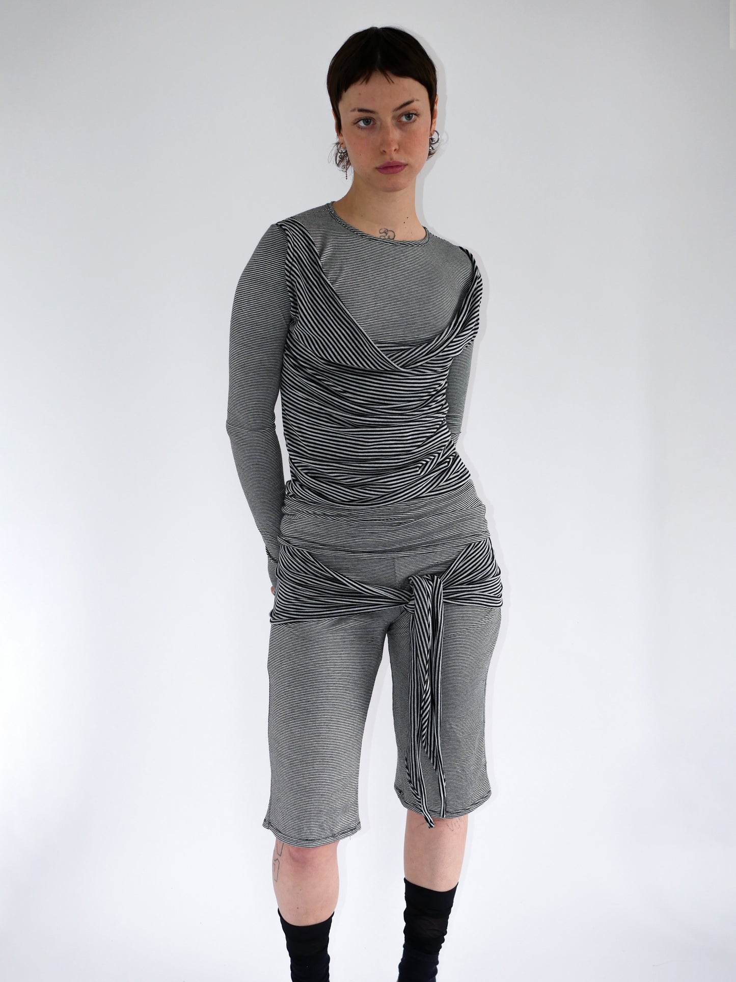 THE STRIPY TOP-Kenza Iatrides-APOC STORE