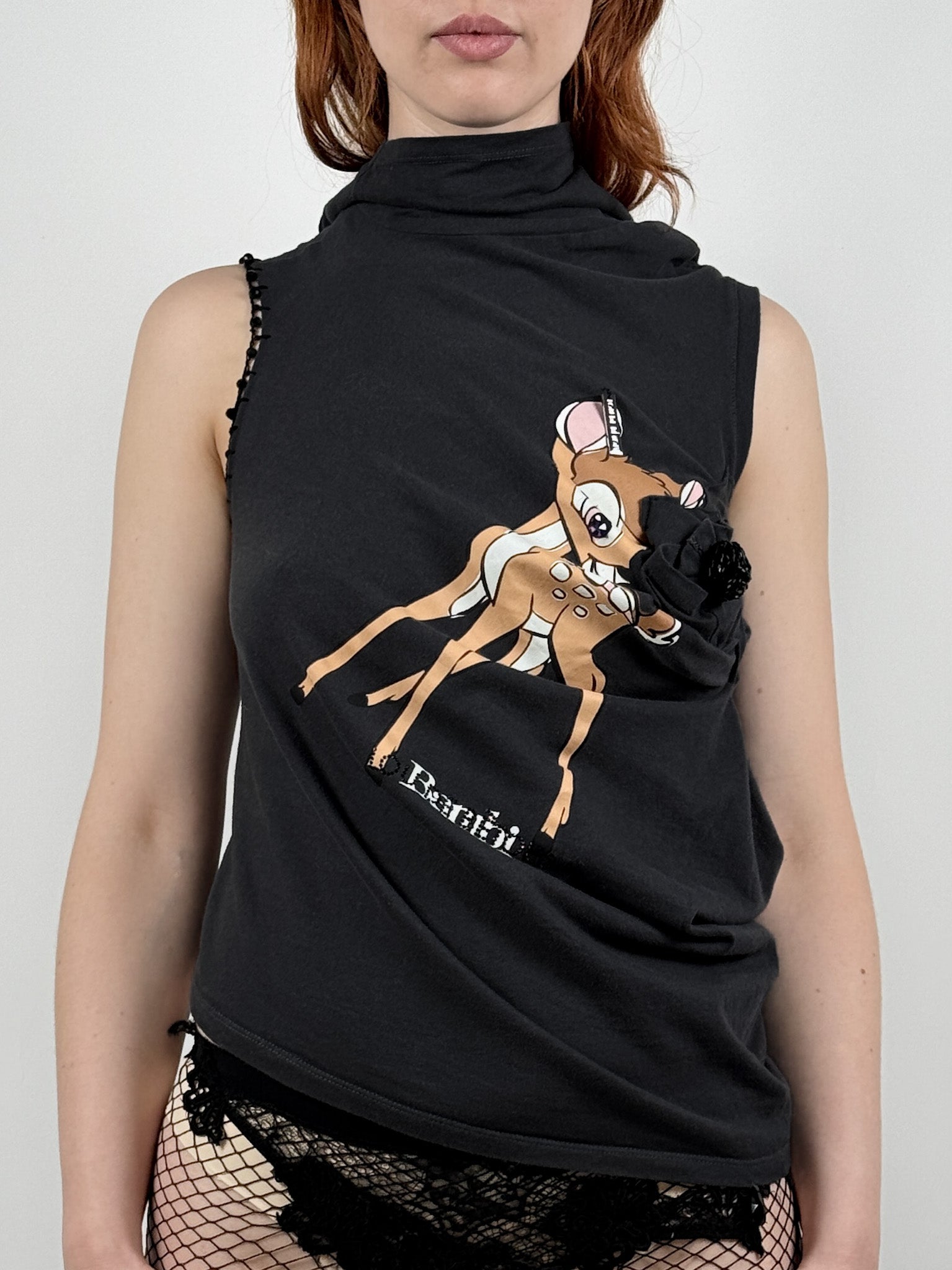 BAMBI DRAPED T-SHIRT-Lou de Bètoly-APOC STORE