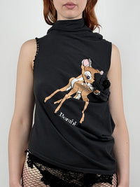 BAMBI DRAPED T-SHIRT-Lou de Bètoly-APOC STORE