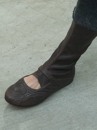 MARY JANE BOOTS BROWN-Invasive Modification-APOC STORE