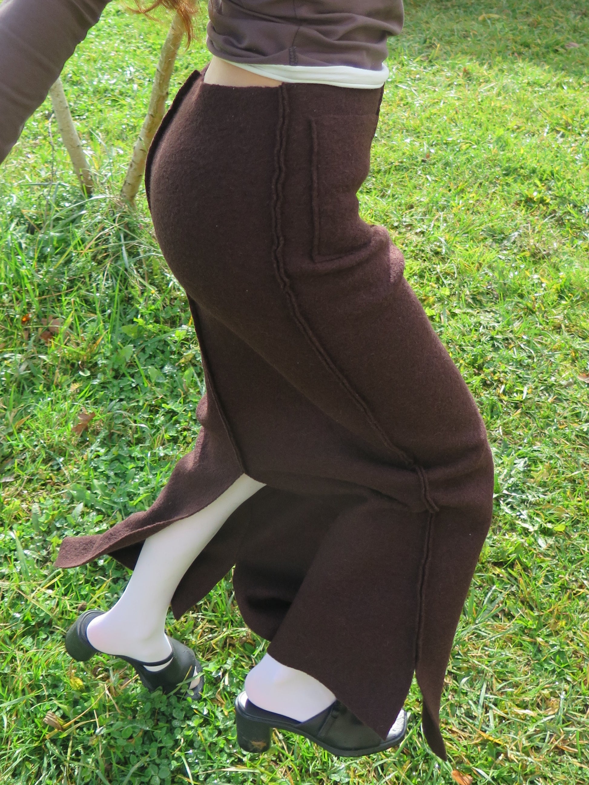 Kali skirt brown-ATH-APOC STORE