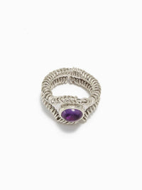 Barnacle Ring Small - Amethyst-Zohra Rahman-APOC STORE