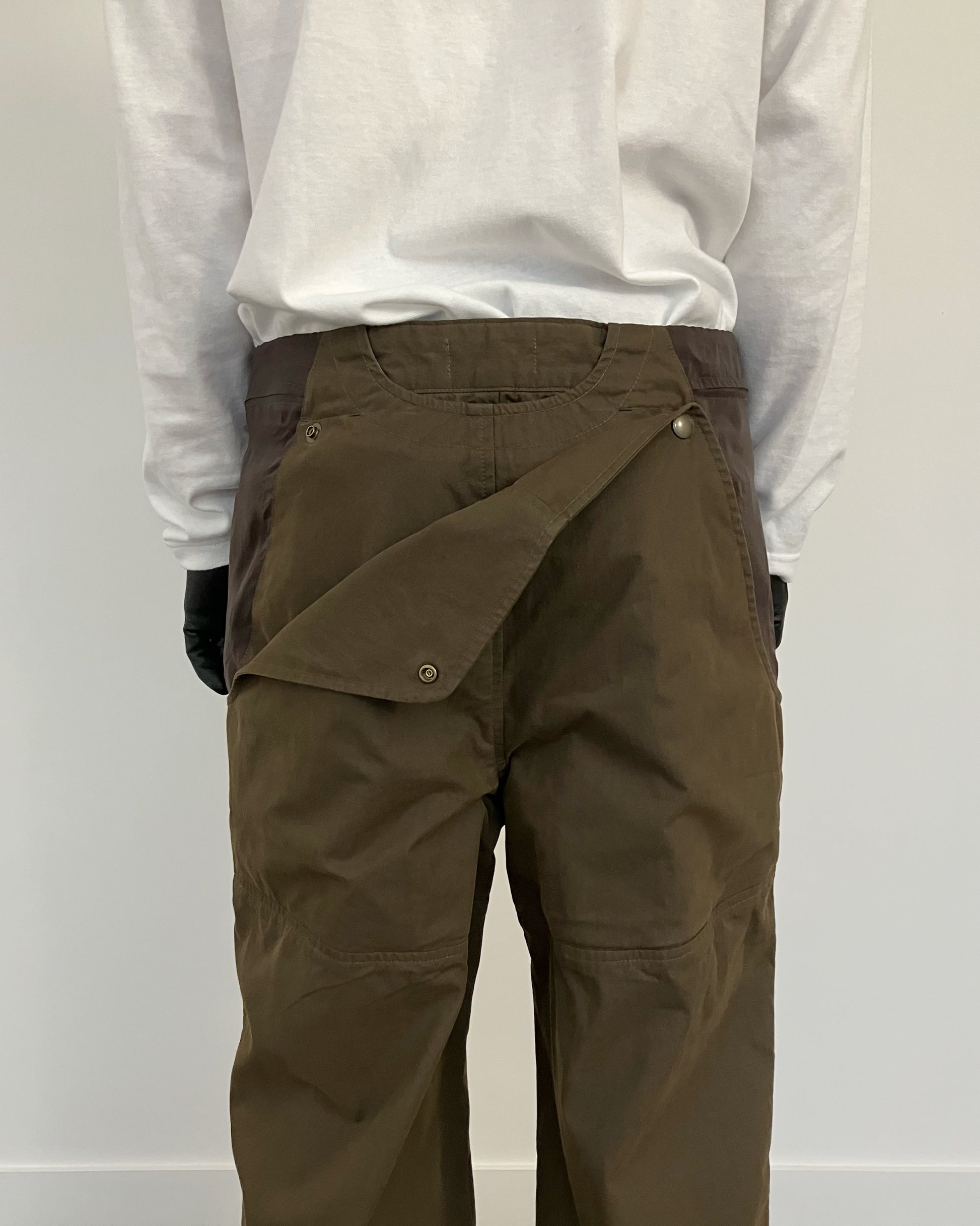 UTILITY ORGANZA POCKET PANTS BROWN-EGNARTS-APOC STORE