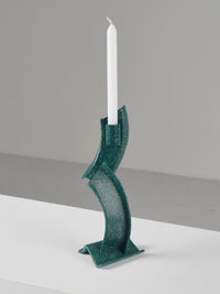 Petra ceramic candle stick green-Pierre Castignola-APOC STORE