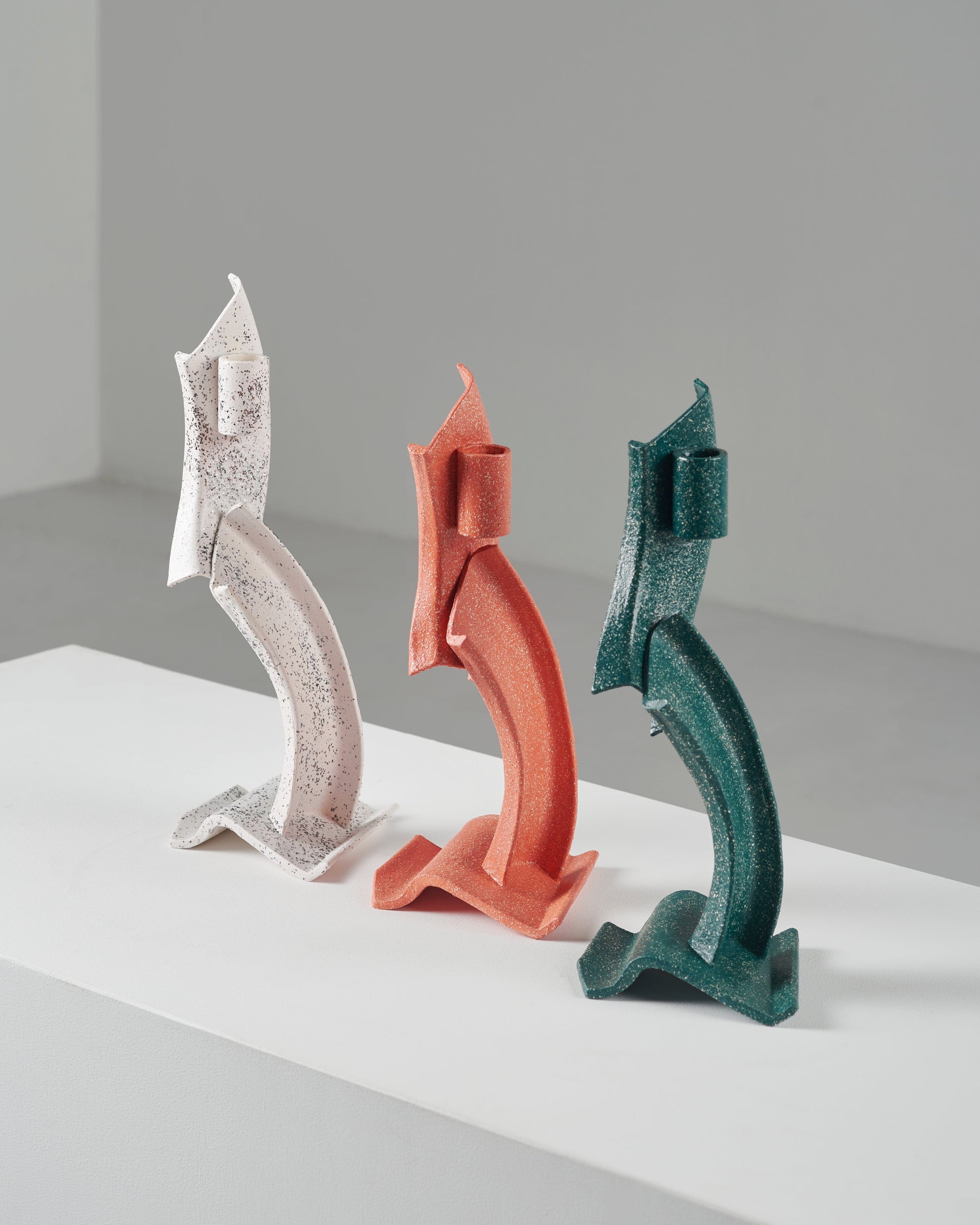 Petra ceramic candle stick green-Pierre Castignola-APOC STORE