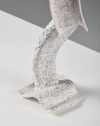 Petra ceramic candle stick white-Pierre Castignola-APOC STORE