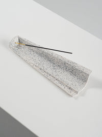 Petra ceramic incense holder white-Pierre Castignola-APOC STORE