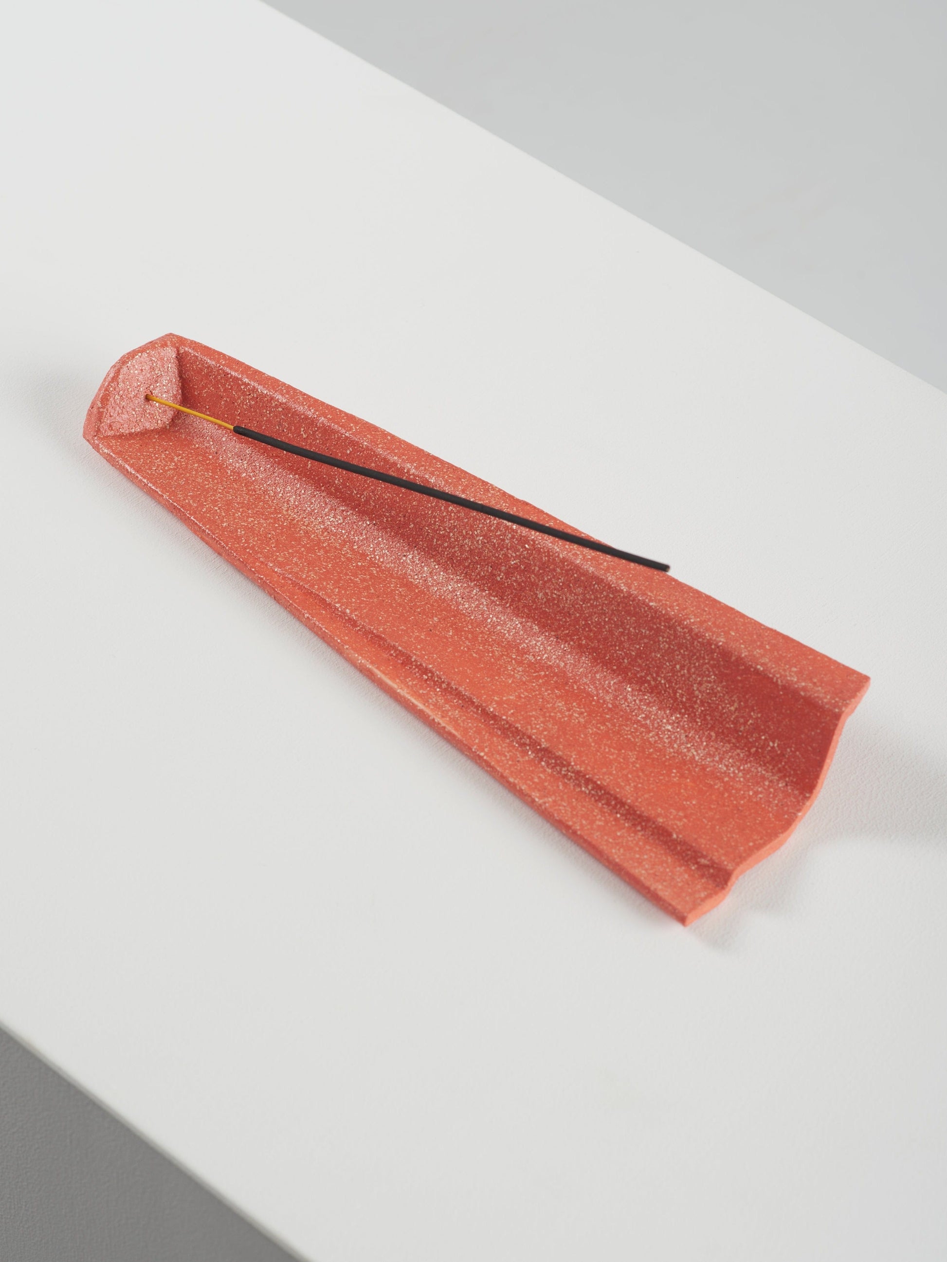Petra ceramic incense holder orange-Pierre Castignola-APOC STORE