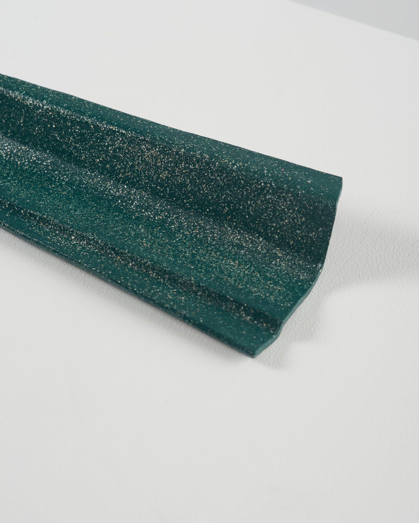 Petra ceramic incense holder green-Pierre Castignola-APOC STORE