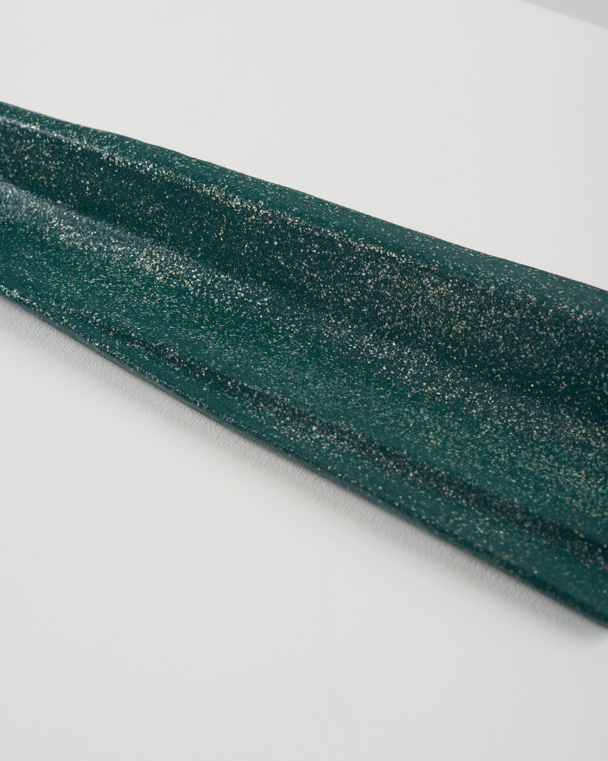 Petra ceramic incense holder green-Pierre Castignola-APOC STORE