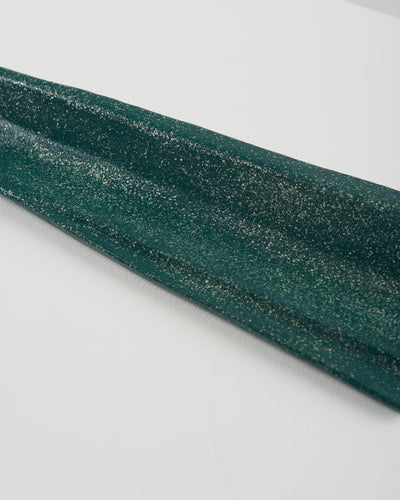 Petra ceramic incense holder green-Pierre Castignola-APOC STORE