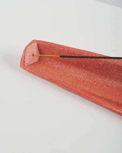 Petra ceramic incense holder orange-Pierre Castignola-APOC STORE