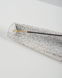 Petra ceramic incense holder white-Pierre Castignola-APOC STORE