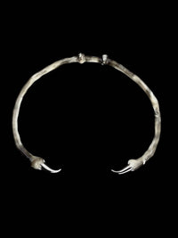 White choker with spikes-CASPER DIY-APOC STORE