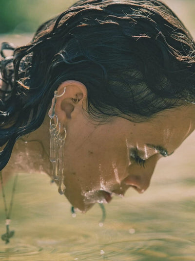 Mini Hoop Earrings 0012-Rain and Rivers-APOC STORE