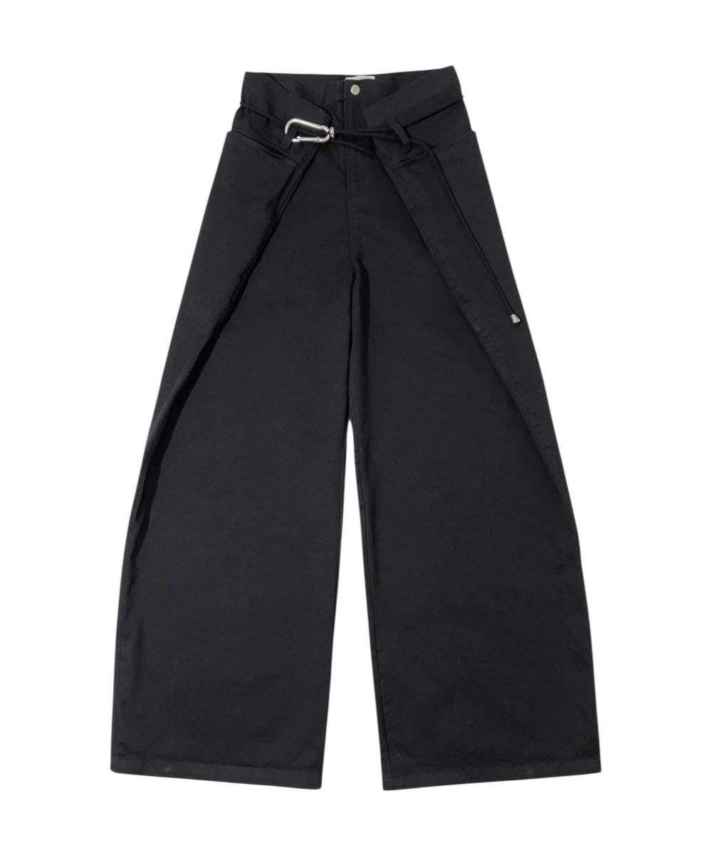 ADJUSTABLE CARABINER PANTS BLACK-EGNARTS-APOC STORE
