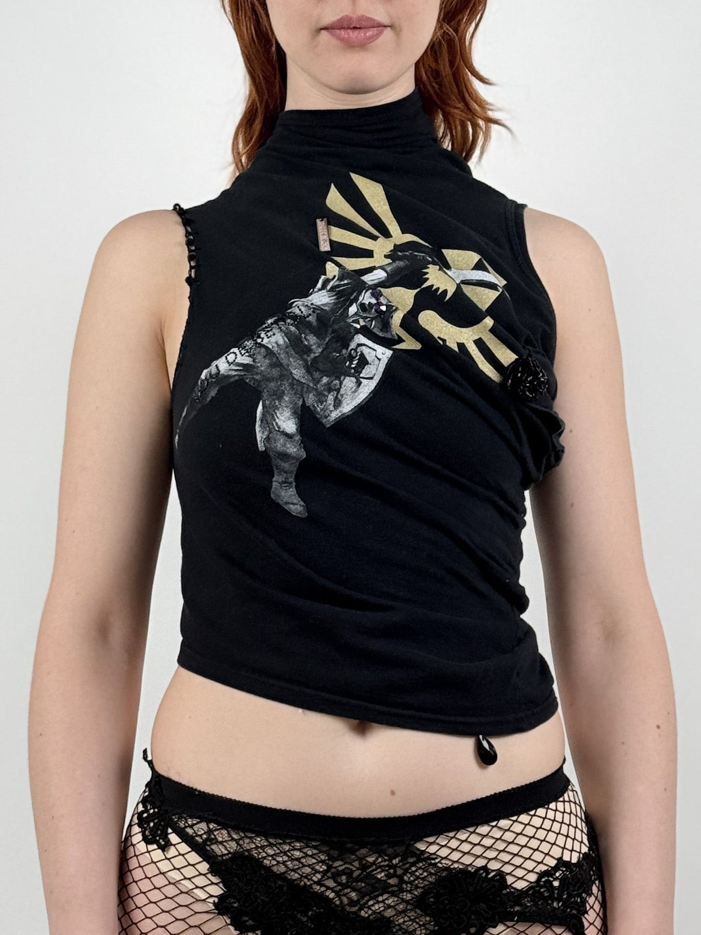 FIGURINE DRAPED T-SHIRT-Lou de Bètoly-APOC STORE