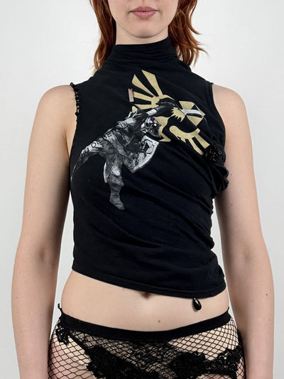 FIGURINE DRAPED T-SHIRT-Lou de Bètoly-APOC STORE