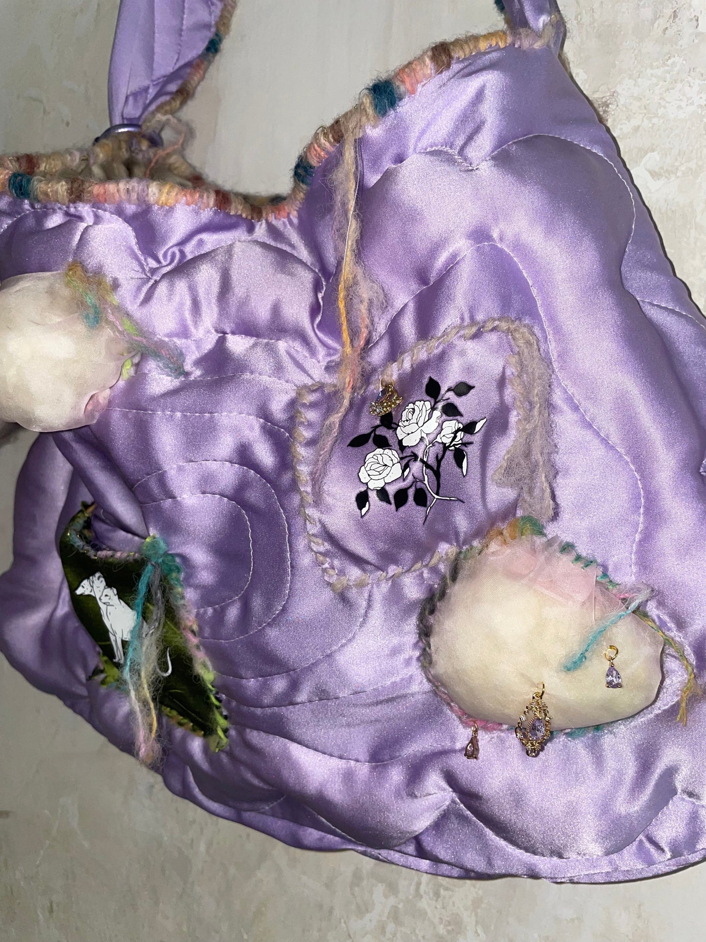 lilac cloud silk bag-Snake Divine-APOC STORE