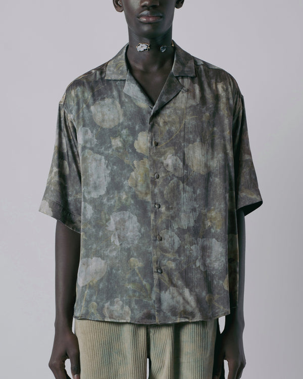 "VINTAGE FLORAL" SILK HAWAIIAN SHIRT-KAWAkEY-APOC STORE