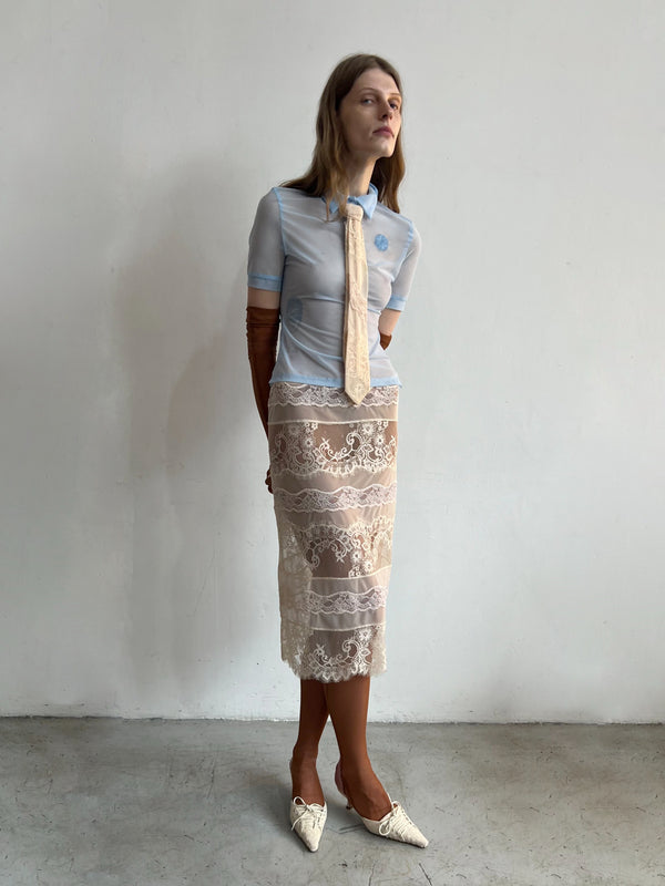 Lace Midi Skirt-Nastyamasha-APOC STORE