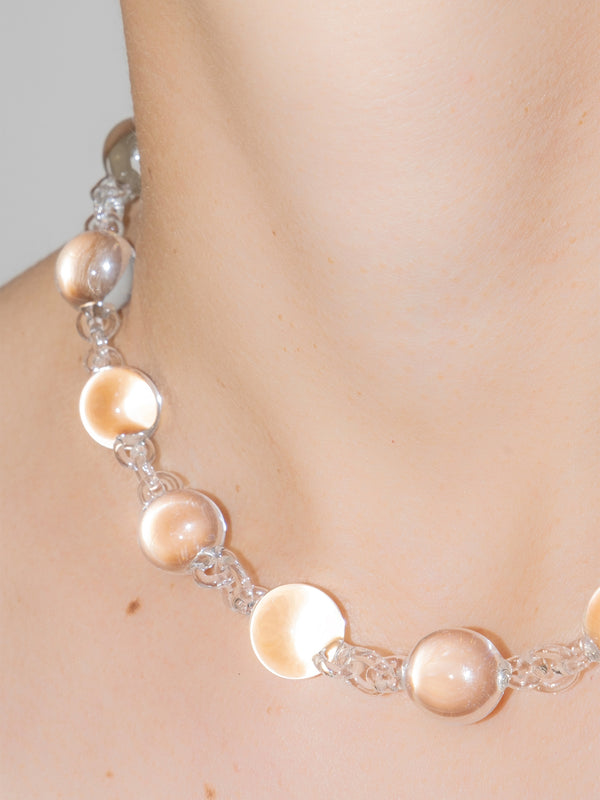 Orb Bold Necklace Transparent-Clara Schweers-APOC STORE