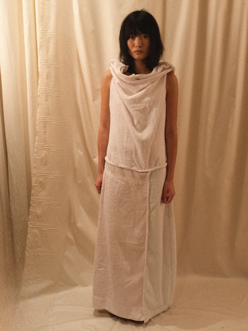 Mondrian Sleeveless Towel Dress-Polyhedron-APOC STORE