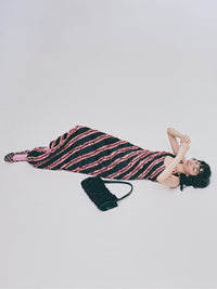 Dress Long with Stripes-Nensi Avetisian-APOC STORE