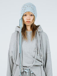 Eyelet stripe beanie sky blue-Nibgnus-APOC STORE