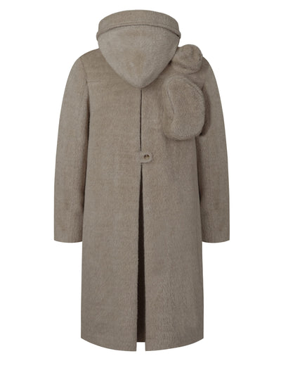 Architectural Hood Alpaca Coat (Stone Taupe)-MINKIMHO-APOC STORE