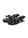 Polka Dot Flip-flops Black-EMPTY BEHAVIOR-APOC STORE