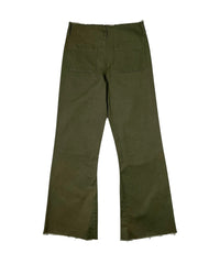 EXTENDED ZIP FLARE PANTS KHAKI-EGNARTS-APOC STORE