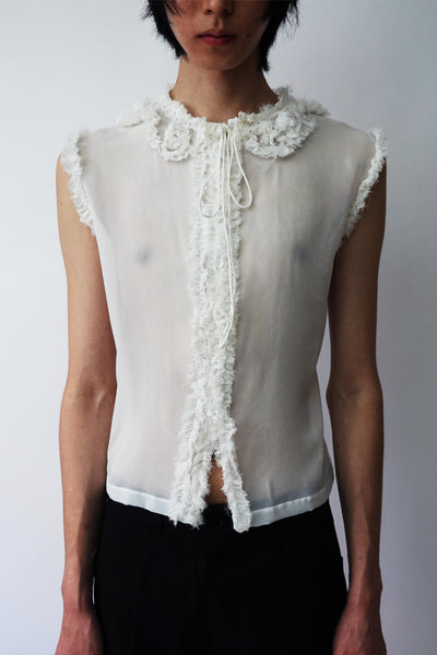 Transparent Chiffon Top-TRANSE PARIS-APOC STORE