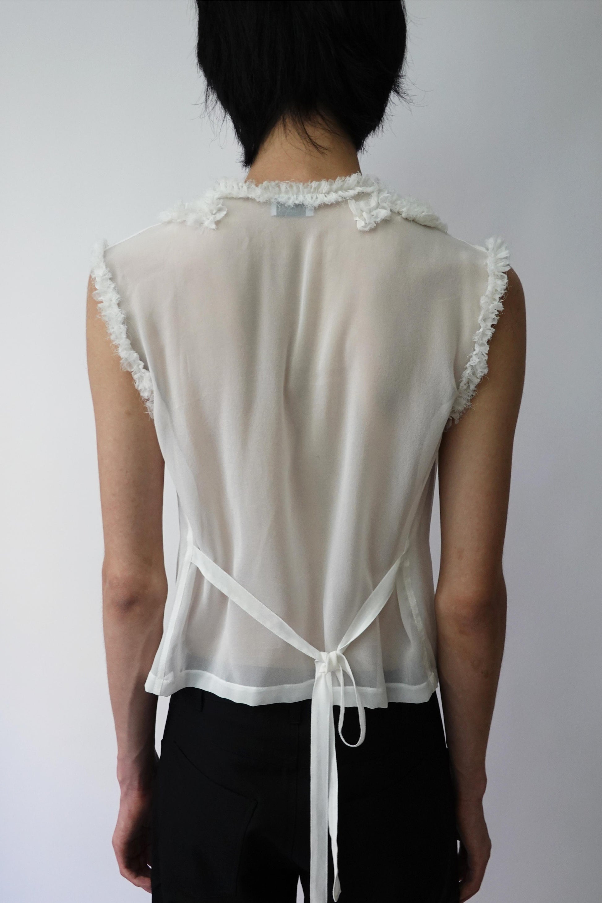 Transparent Chiffon Top-TRANSE PARIS-APOC STORE