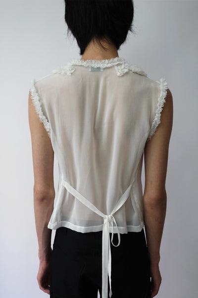Transparent Chiffon Top-TRANSE PARIS-APOC STORE