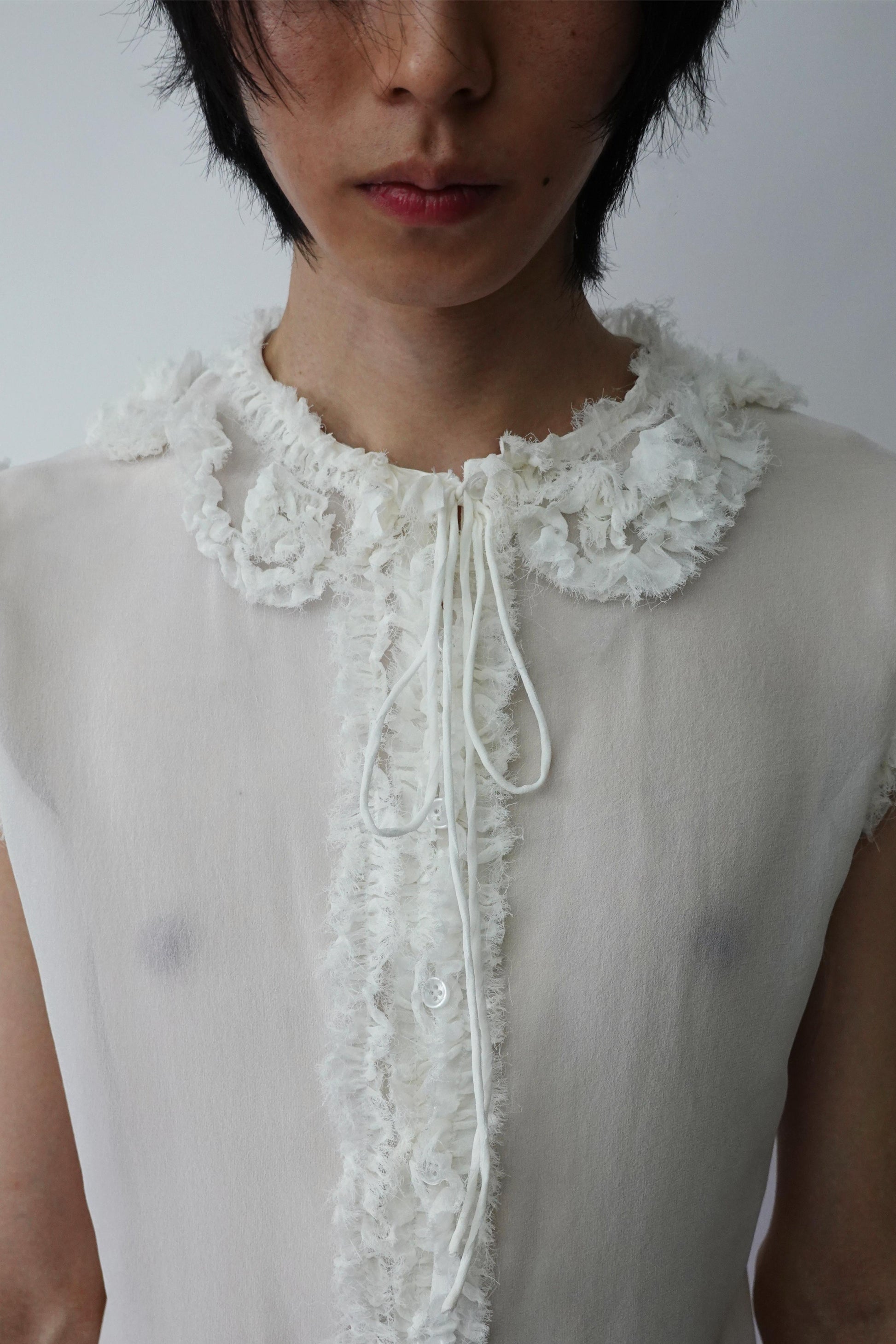 Transparent Chiffon Top-TRANSE PARIS-APOC STORE