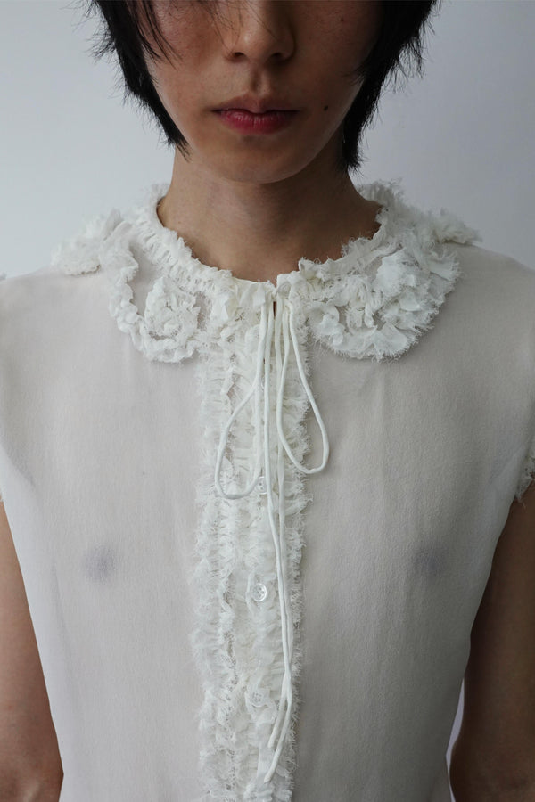 Transparent Chiffon Top-TRANSE PARIS-APOC STORE