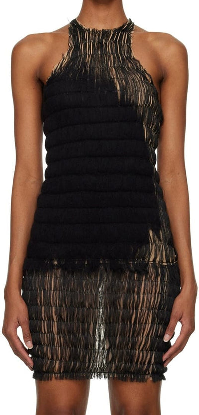 Felted Dot Handwoven Dress-Constanca Entrudo-APOC STORE