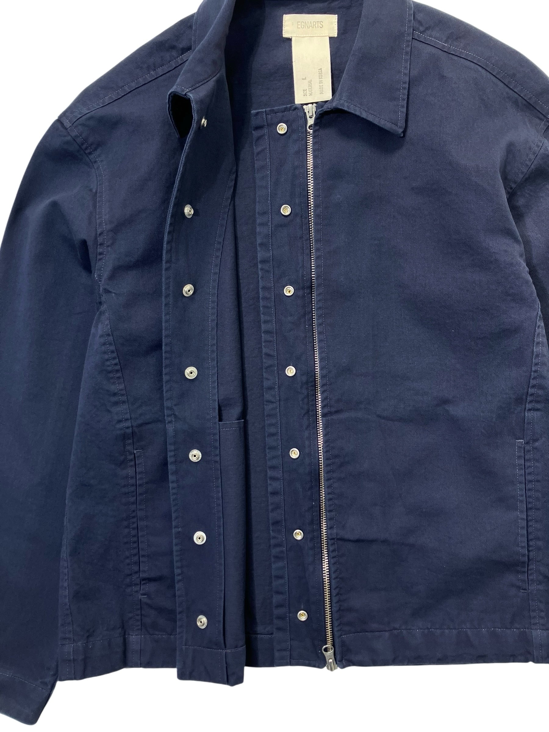 DETACHABLE ZIP JACKET NAVY-EGNARTS-APOC STORE