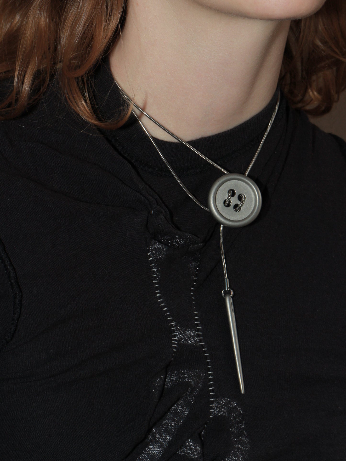 Cute as a Button Necklace-Marland Backus-APOC STORE