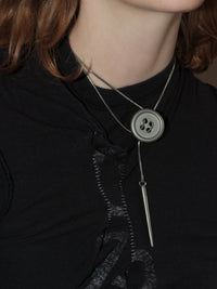 Cute as a Button Necklace-Marland Backus-APOC STORE